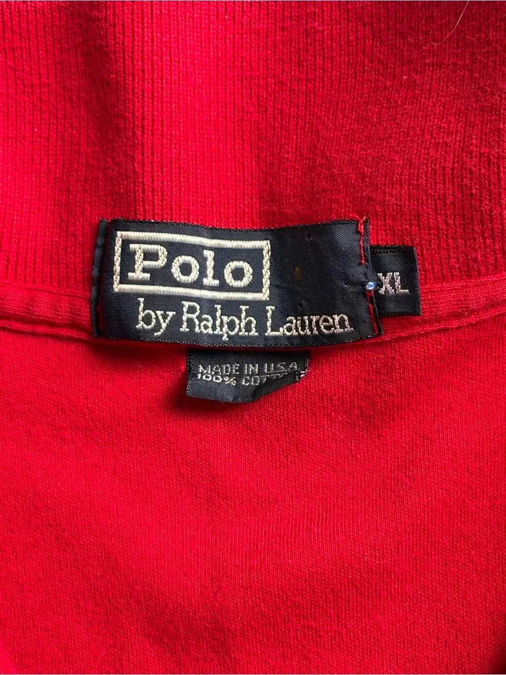 Lot 3 Polo Ralph Lauren polo Sz XL red black blue cotton made in USA